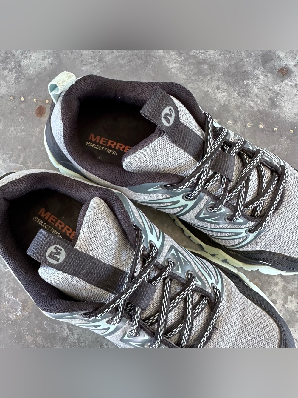 Merrell Women's Size 6 Hiking Shoes Monument Grey Blue - Picture 4 of 9